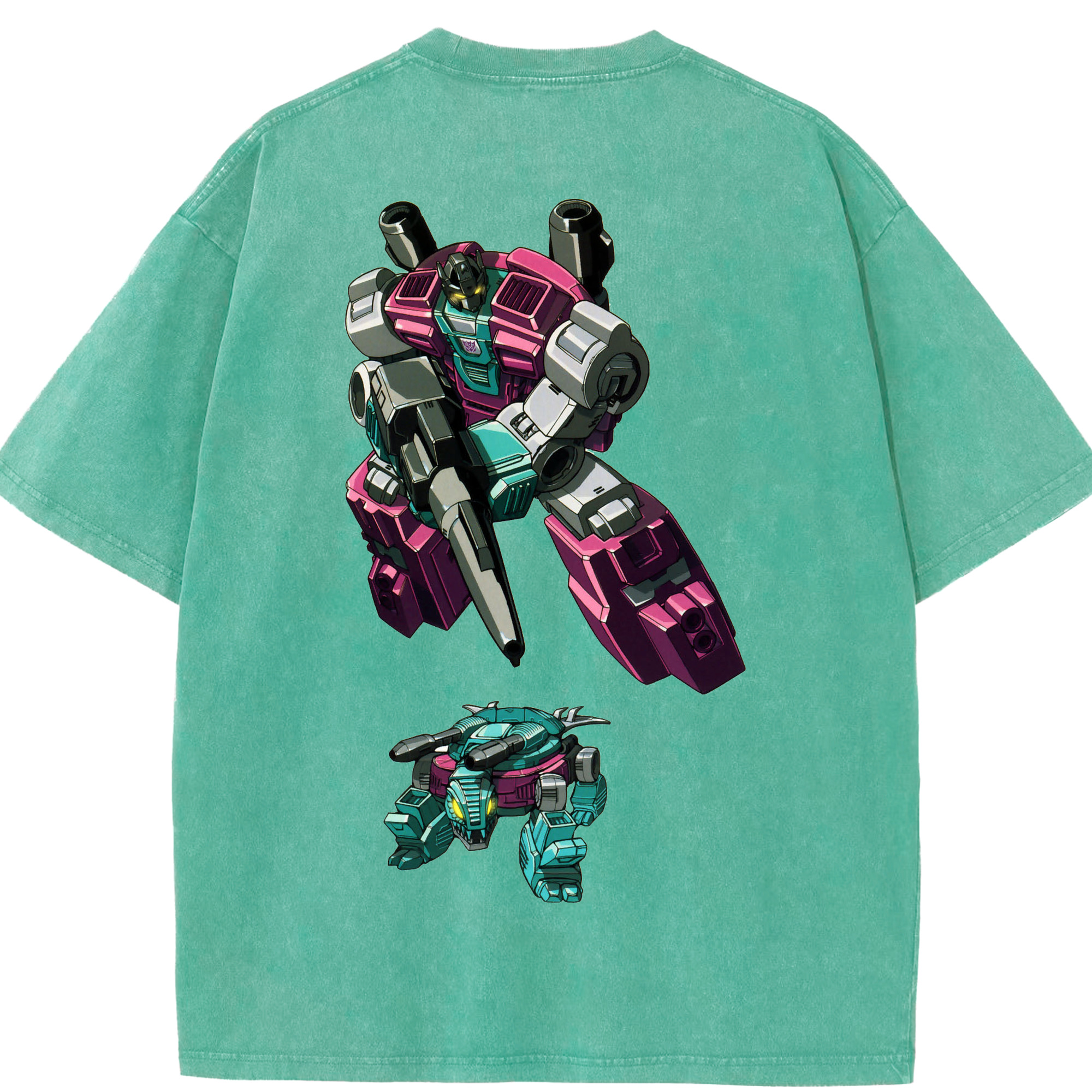 （画像用）  綿100% ヴィンテージ風 半袖Tシャツ（背面プリント）